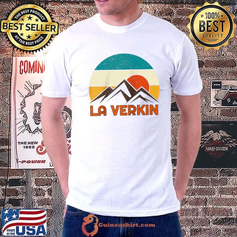 La Verkin Utah Mountain Retro Forest Wildlife Distressed T-shirt