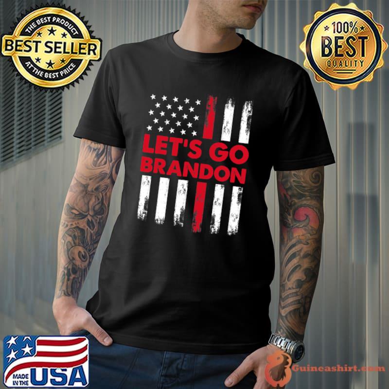 Let's Go Brandon Chant Conservative US Flag T-shirt