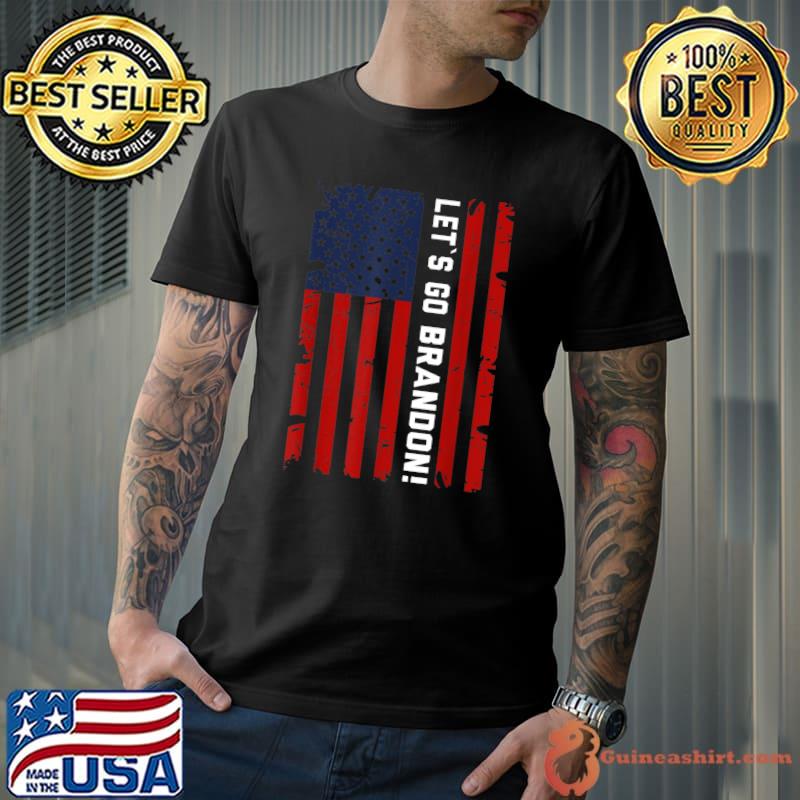 Let's Go brandon conservative Vintage flag-Funny Saying T-Shirt
