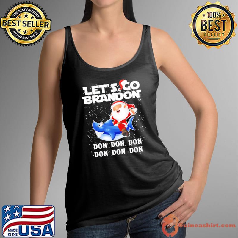 Let’s Go Braden Brandon – SantaShark Merry Christmas T-Shirt Tank Top