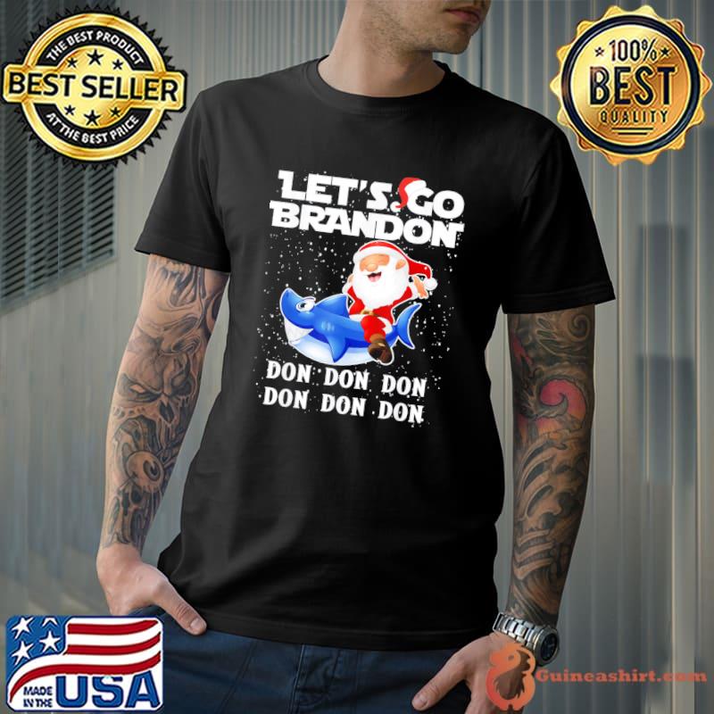 Let’s Go Braden Brandon – SantaShark Merry Christmas T-Shirt Unisex