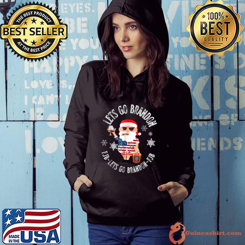 Lets Go Brandon Let’s Go Brandon Christmas Eve Holiday Santa T Shirt