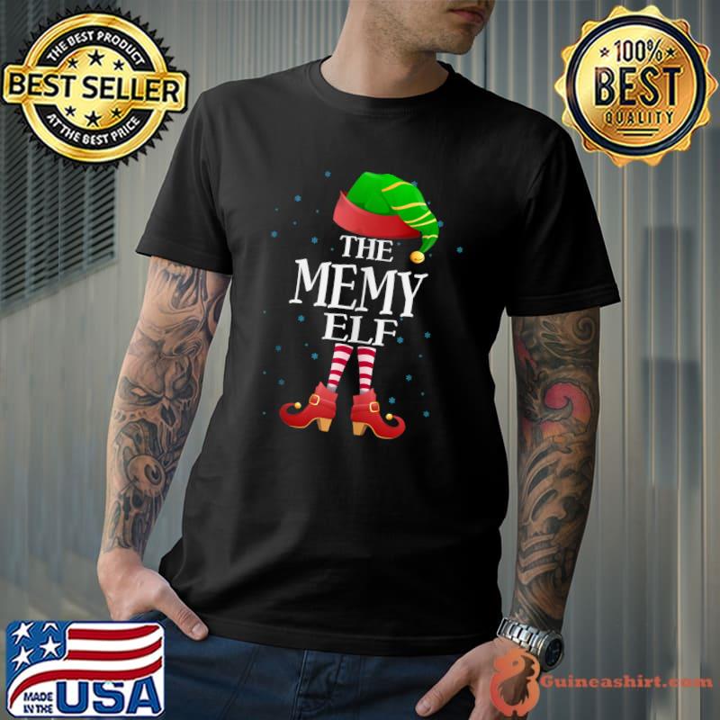 Memy Elf Matching Family Funny Grandma Christmas Party T-s Unisex
