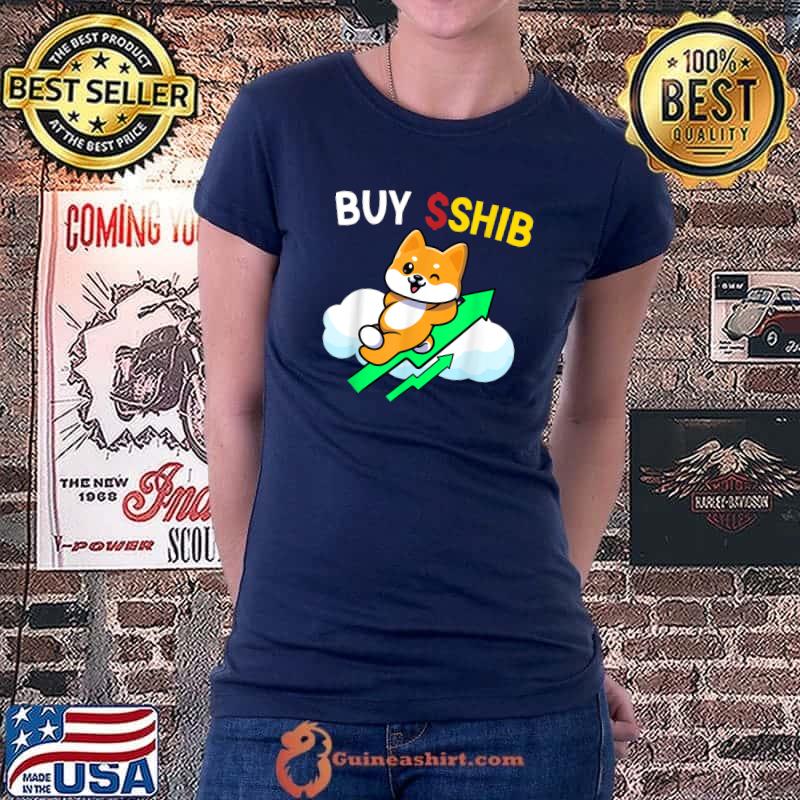 Mens Shib Army Buy Shib Coin Shiba Inu memecoin currency meme T-Shirt Ladiestee