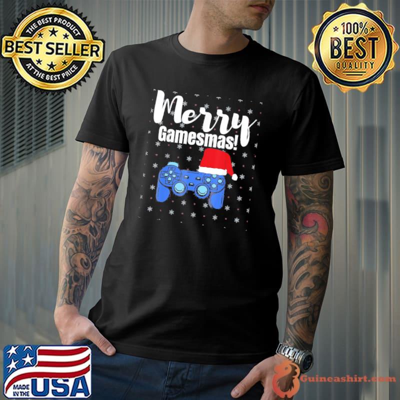 Merry Gamesmas Christmas Video Game Gamer Gaming Shirt Unisex
