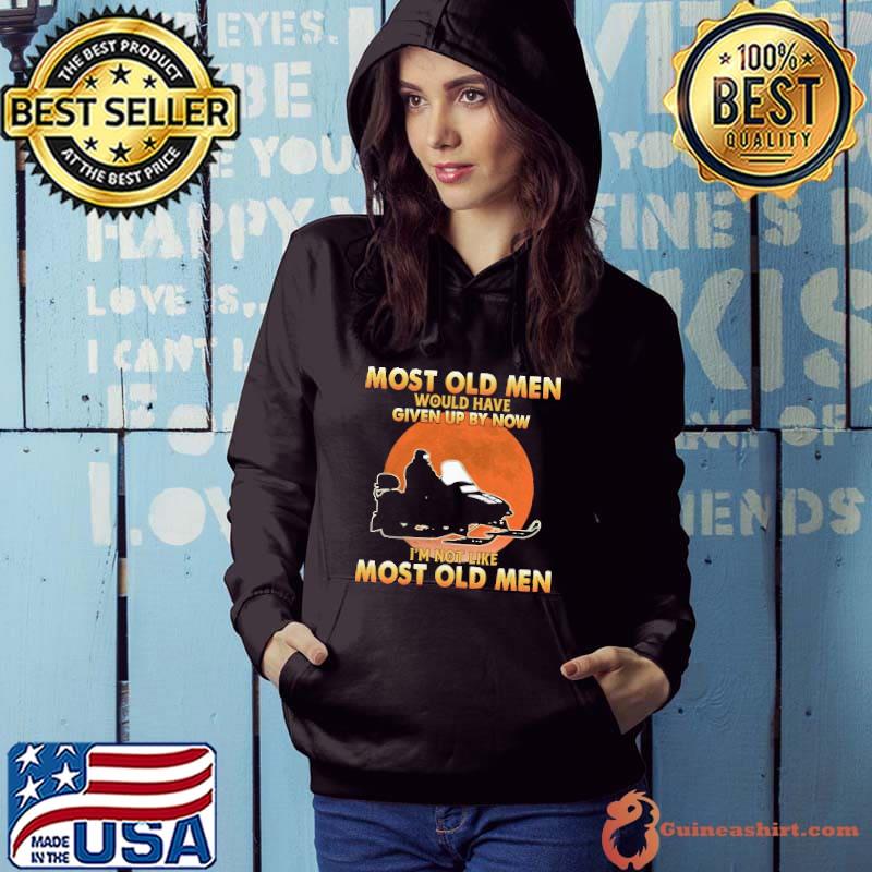 Most Old Men Would Have Given Up By Now I'm Not Like Most Old Men Snowmobile Blood Moon Shirt
