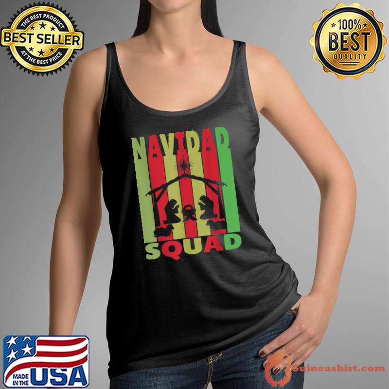 Navidad Squad Christmas Nativity Scene Jesus Joseph Mary T-Shirt Tank Top