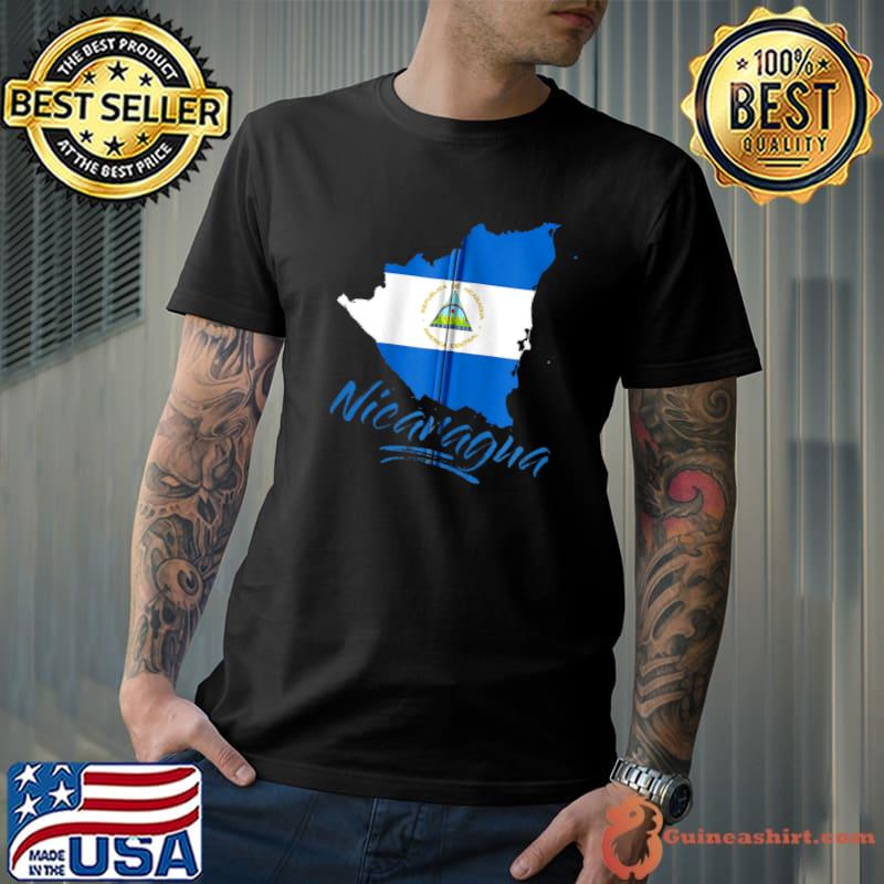 Nicaragua Blue Flag Men Women Kids De Nicaragua T-shirt