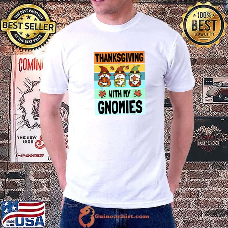 Nice autumn Gnome Thanksgiving Gnome Thanksgiving Day T-shirt