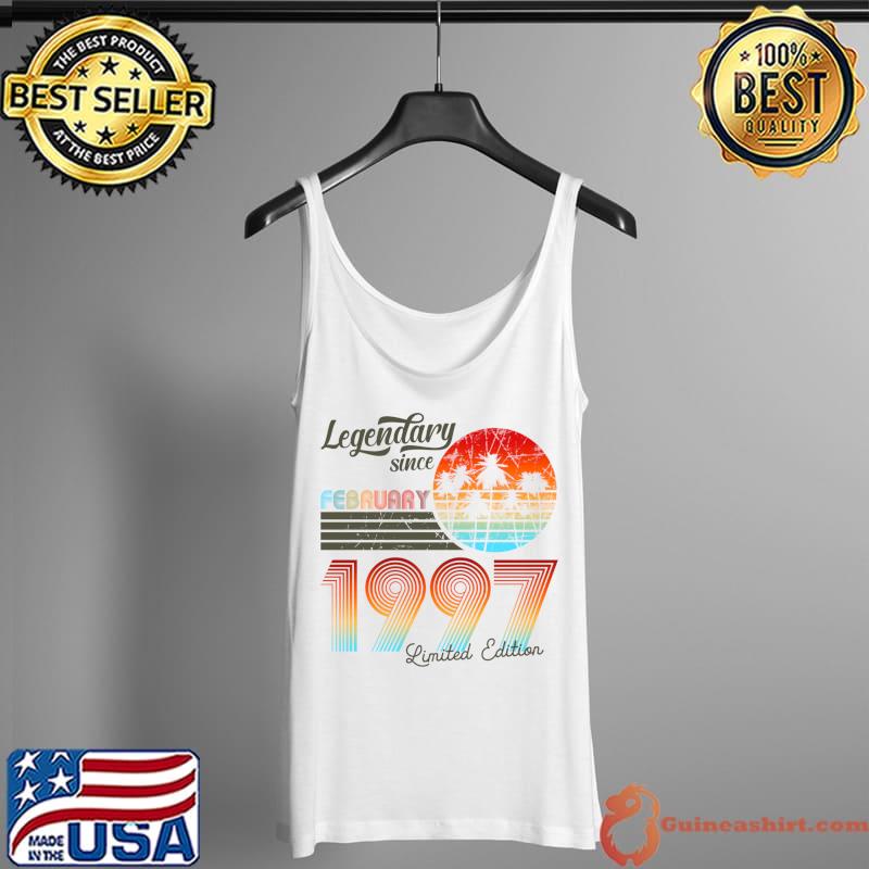 Nice birthday Legendary Since February 1996 T-Shirt Tank Top
