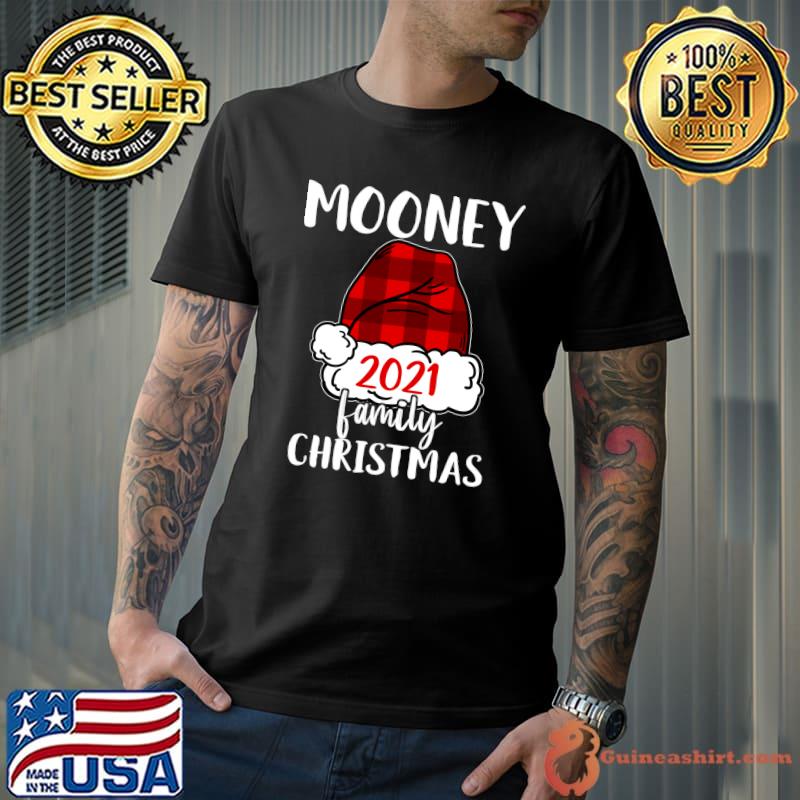 Nice christmas 2021 Mooney matching pajama Santa Hat T-Shirt