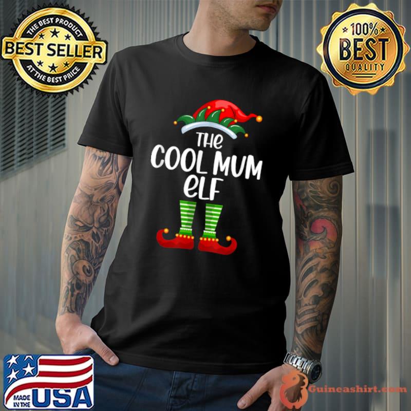 Nice christmas Cool Mum Elf Funny Matching Family Xmas T Shirt