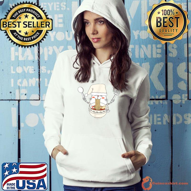 Nice christmas Ramen Sushi Cat Kawaii Anime Japanese Aesthetic T-Shirt Hoodie