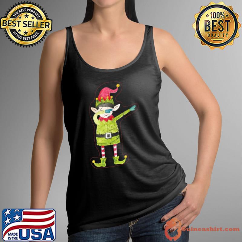 Nice Dabbing Elf Holiday Xmas Christmas Vintage T Shirt Tank Top