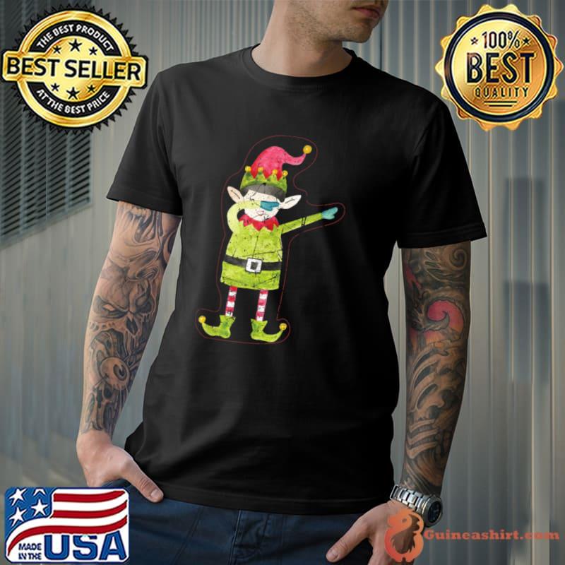 Nice Dabbing Elf Holiday Xmas Christmas Vintage T Shirt Unisex