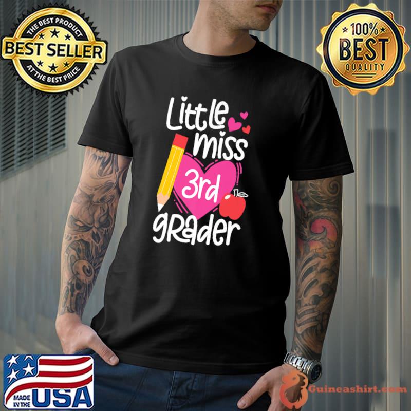 Nice first Day Of School Little Miss 3rd Grader Girls Premium T-Shirt