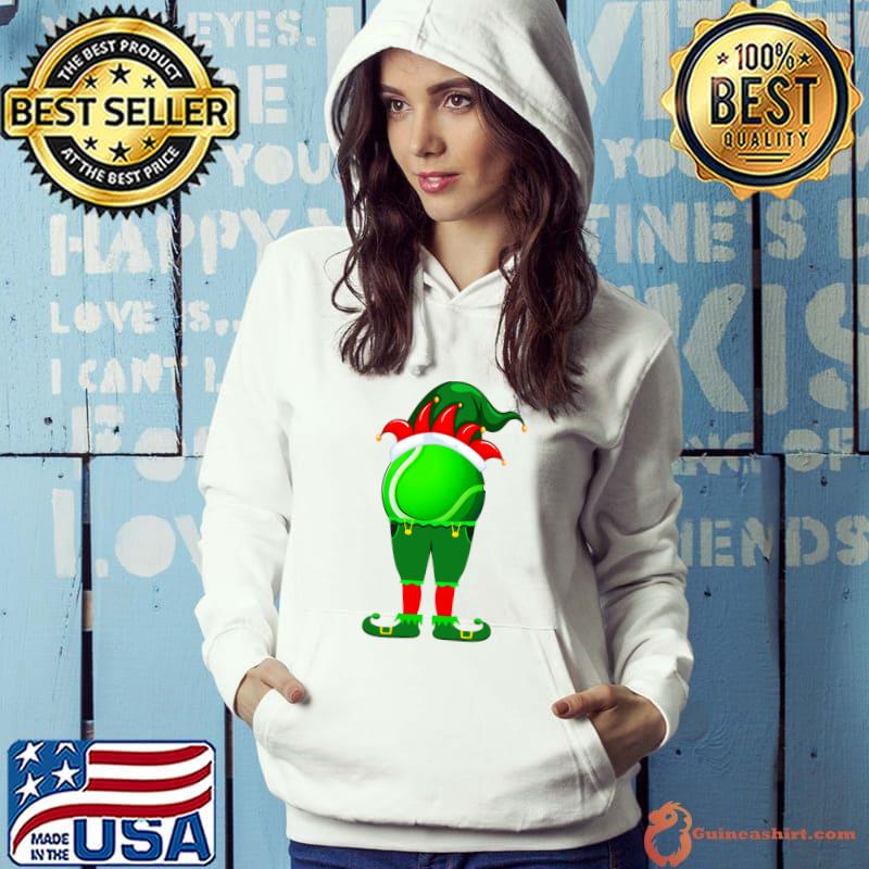 Nice funny Tennis Elf Christmas Family Matching Xmas T-Shirt