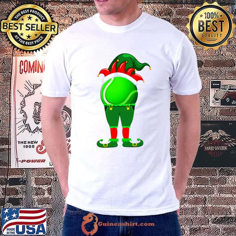 Nice funny Tennis Elf Christmas Family Matching Xmas T-Shirt Unisex