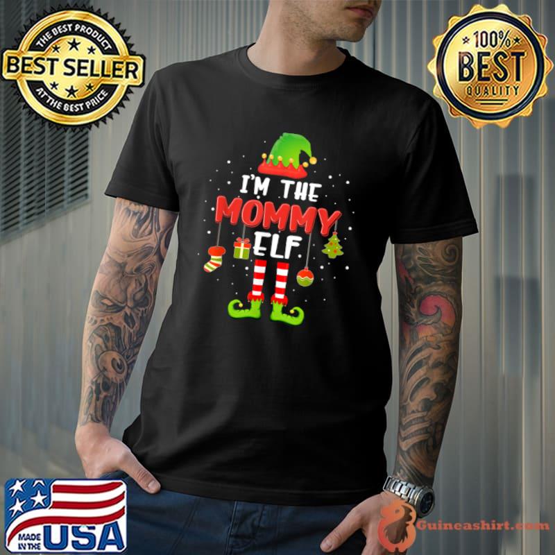 Nice funny The Mommy Elf Matching Family Group Gift Christmas T Shirt