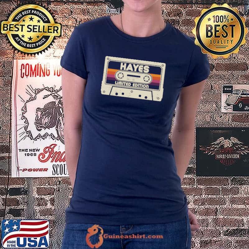 Nice hayes First Name Limited Edition, Vintage Cassette Tape T-shirt