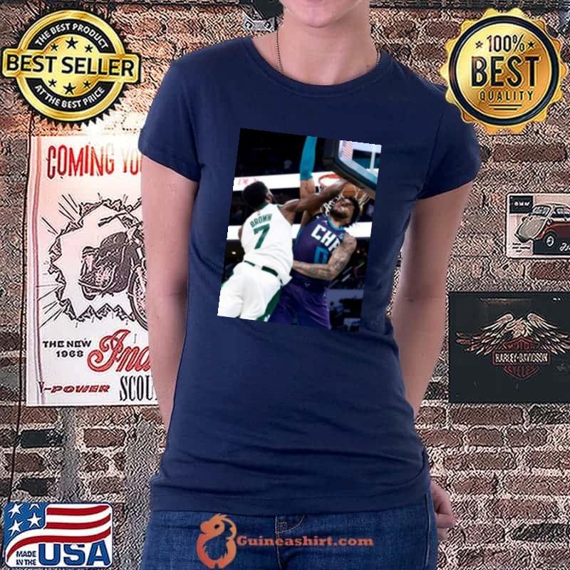 Nice Jaylen Brown Throws It Down Shirt Ladiestee