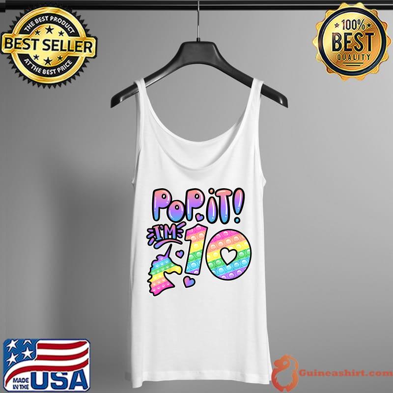 Nice kids Pop It 10th Birthday Girls Boys 10 Years Old Fidget T-Shirt Tank Top