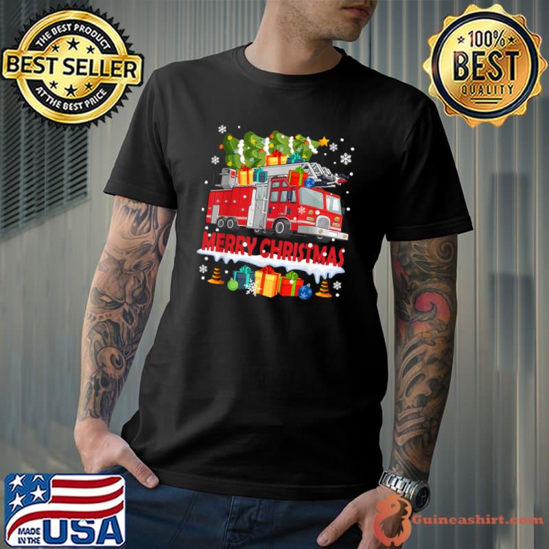 Womens Firetruck Cute Future Firefighter V-Neck T-Shirt