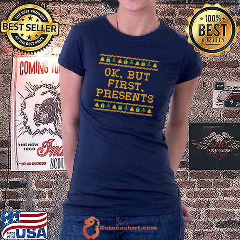 Nice oK Presents First Christmas Grandkids Xmas Grandchildren T-s Ladiestee
