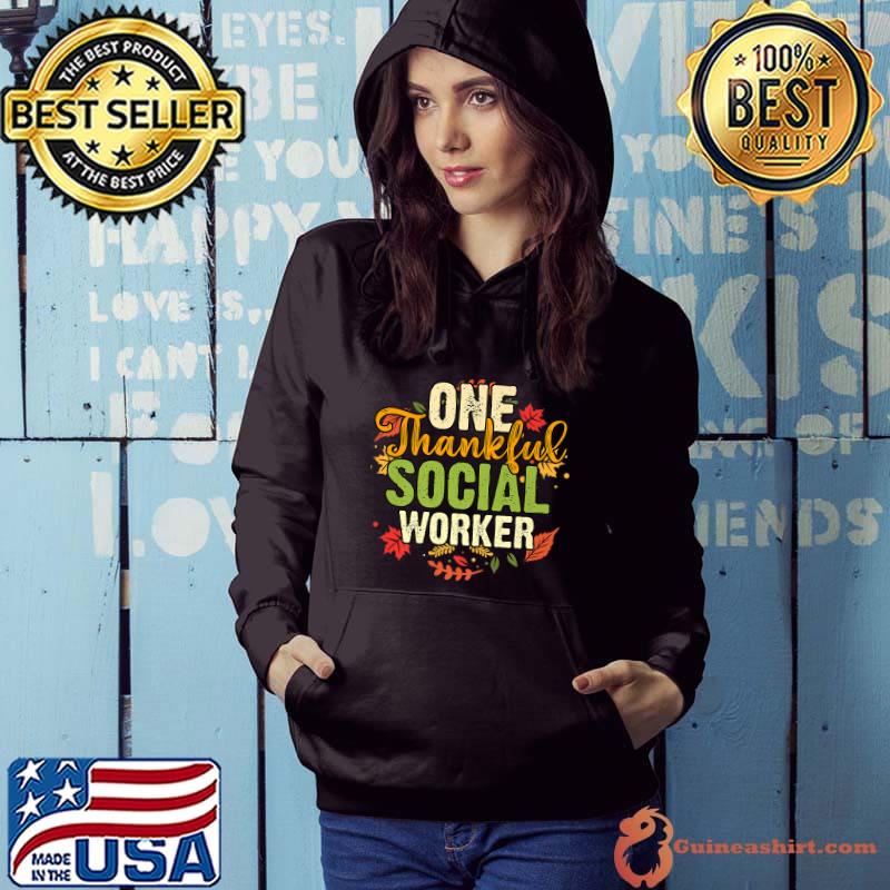 Nice One Thankful Social Worker Thanksgiving Holiday Autumn Premium T-Shirt