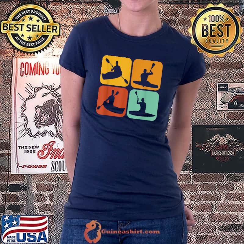 Nice retro Canoeing I Kayak I Kayaking I Paddle I Canoe T-Shirt Ladiestee