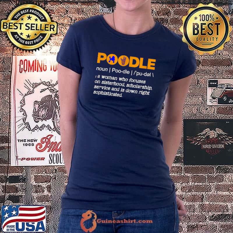 Nice sGRho Sigma 1922 Poodle Noun Gamma Rho Hand Sign T-Shirt Ladiestee