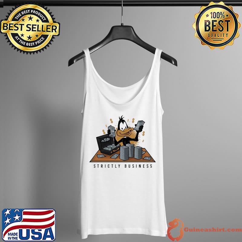 Nice Strictly Business Duck Counting Money Vintage Shirt Tank Top