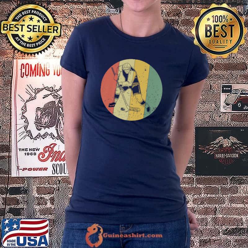 Nice vintage Hockey Player Sport Lover Retro Hockey Coach Premium T-Shirt Ladiestee