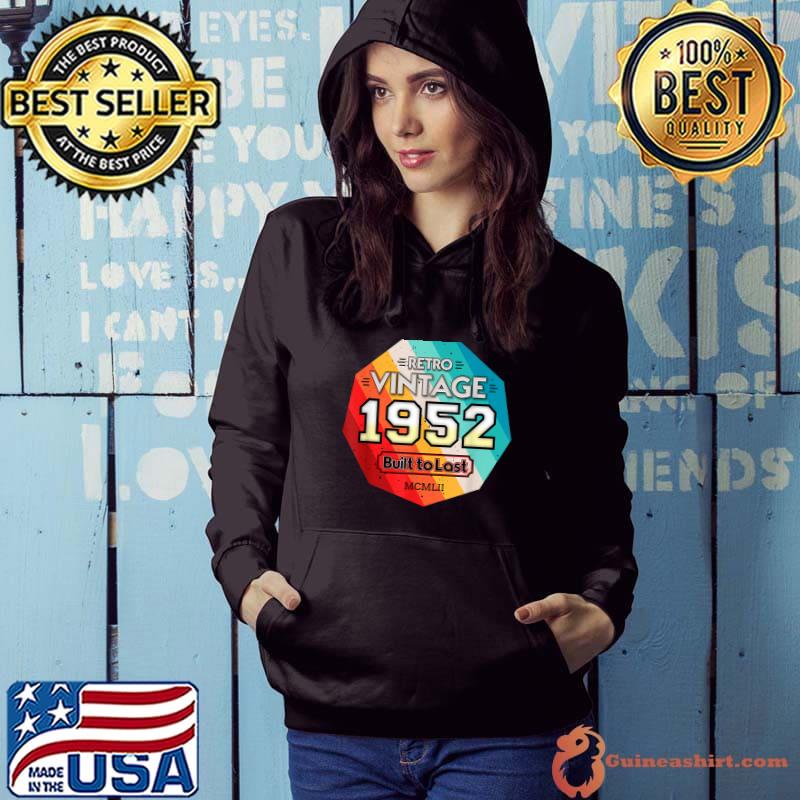 Official 1952 Birthday Vintage 70th 69th Retro T-Shirt Hoodie