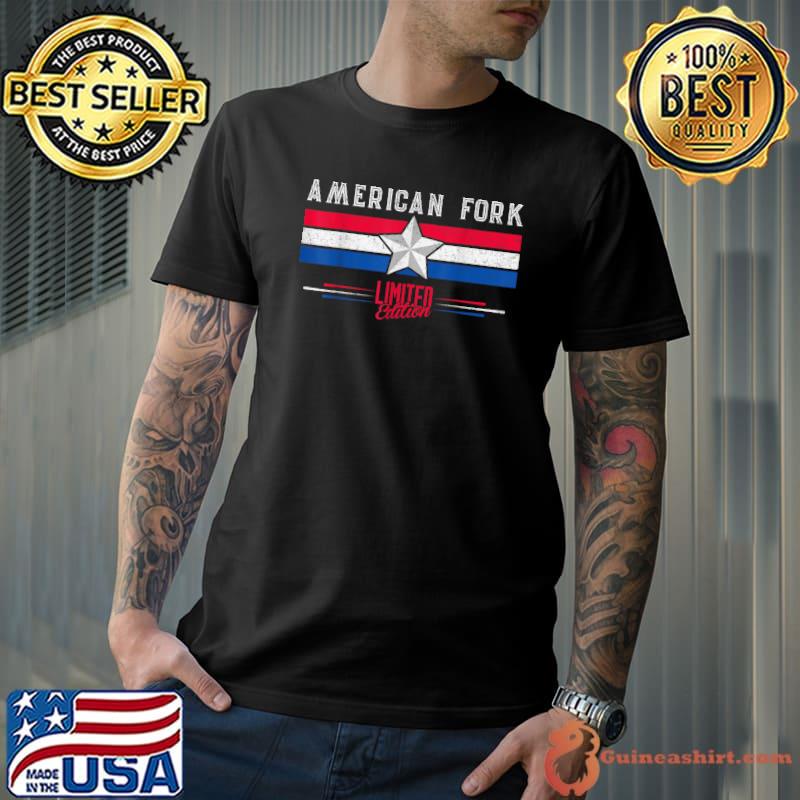 Official american Fork Limited Edition Flag T-Shirt