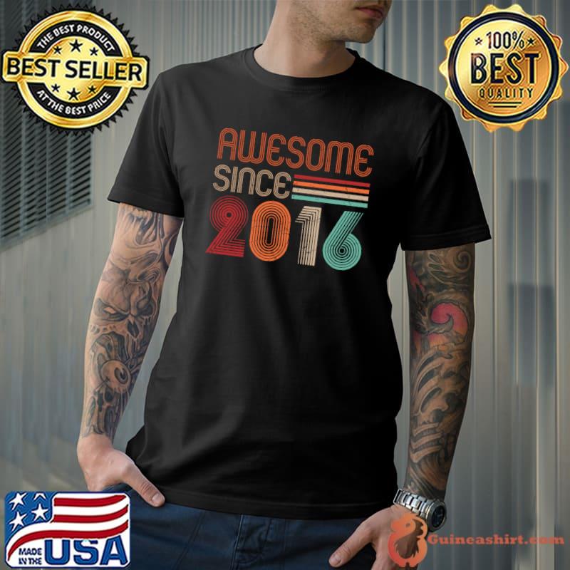 Official awesome Since 2016 Vintage T-shirt