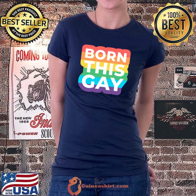 Official born This Gay Pride Month Rainbow Flag LGBT T-shirt