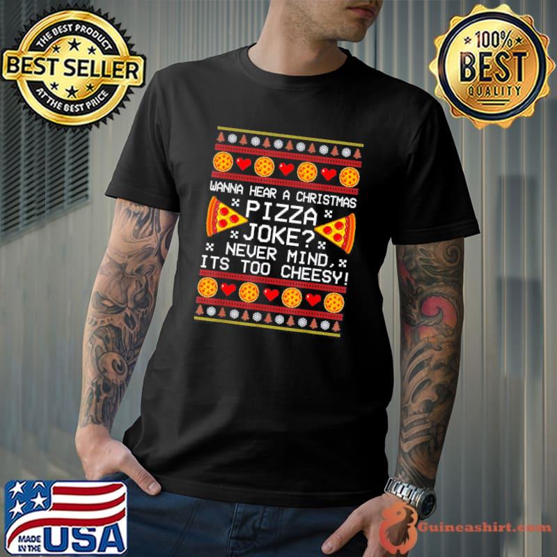 Official christmas Santa Pizza Joke Family Holiday Party Xmas T-Shirt