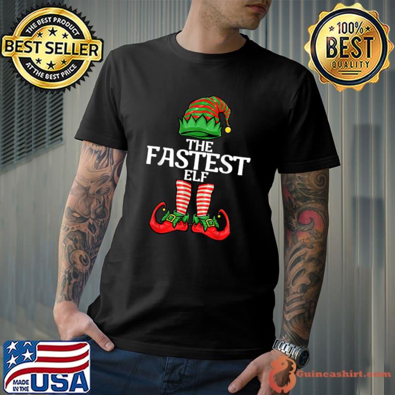 Official fastest Elf Christmas Family Matching Group T-Shirt