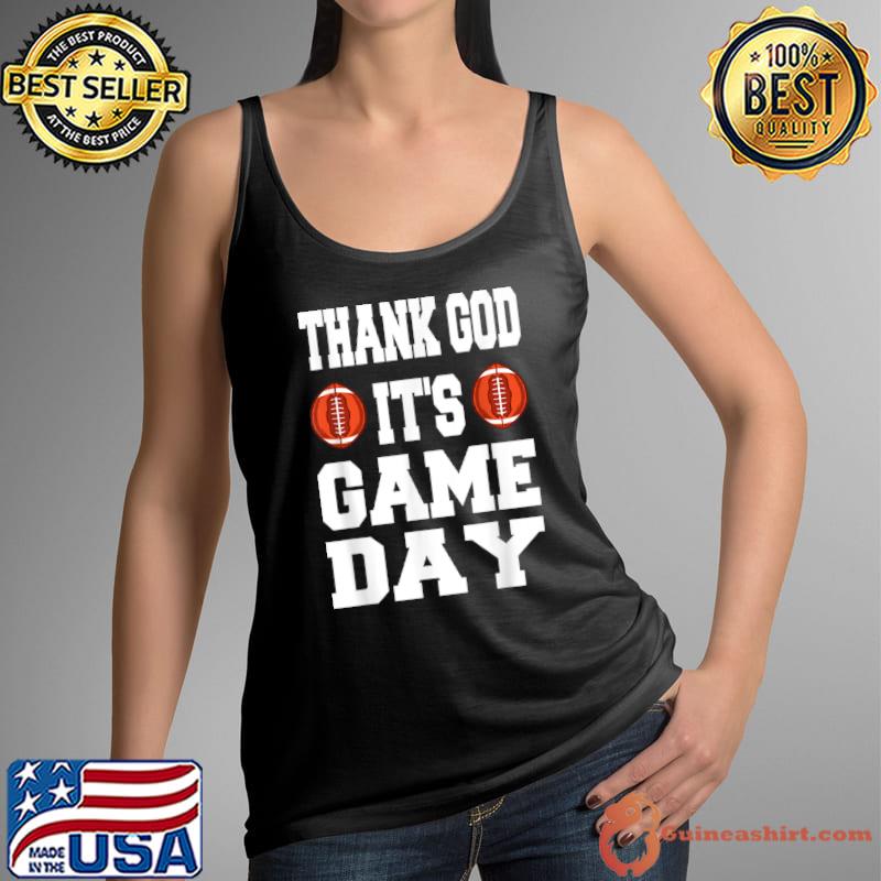 Official Game Day Jesus and Football Player Fan Sports T Shirt Tank Top