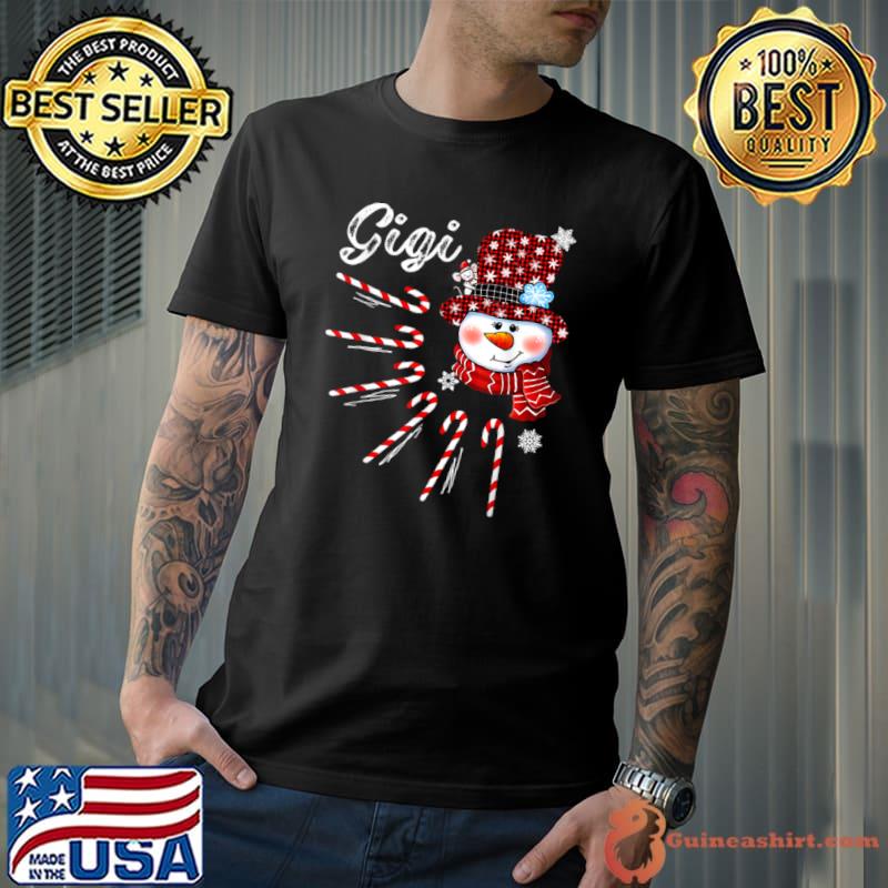 Official gigi-Christmas-Snowman-T-Shirt