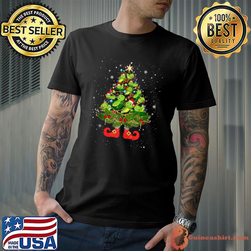 Official grasshoppers Christmas Tree Lights Cute Santa Hat Lover T-Shirt