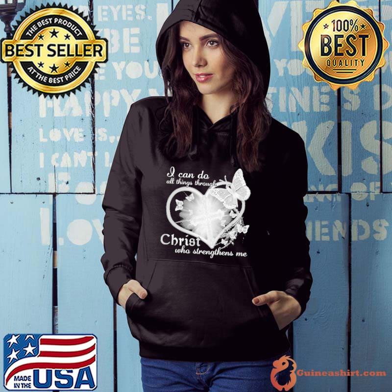 Official I Can Do All Things Through Christ - Lung Cancer Awareness Shirt Hoodie