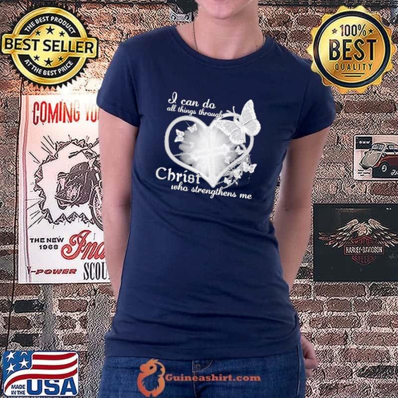 Official I Can Do All Things Through Christ - Lung Cancer Awareness Shirt Ladiestee