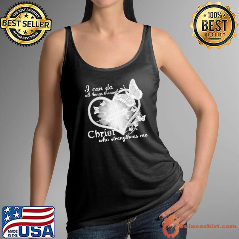 Official I Can Do All Things Through Christ - Lung Cancer Awareness Shirt Tank Top
