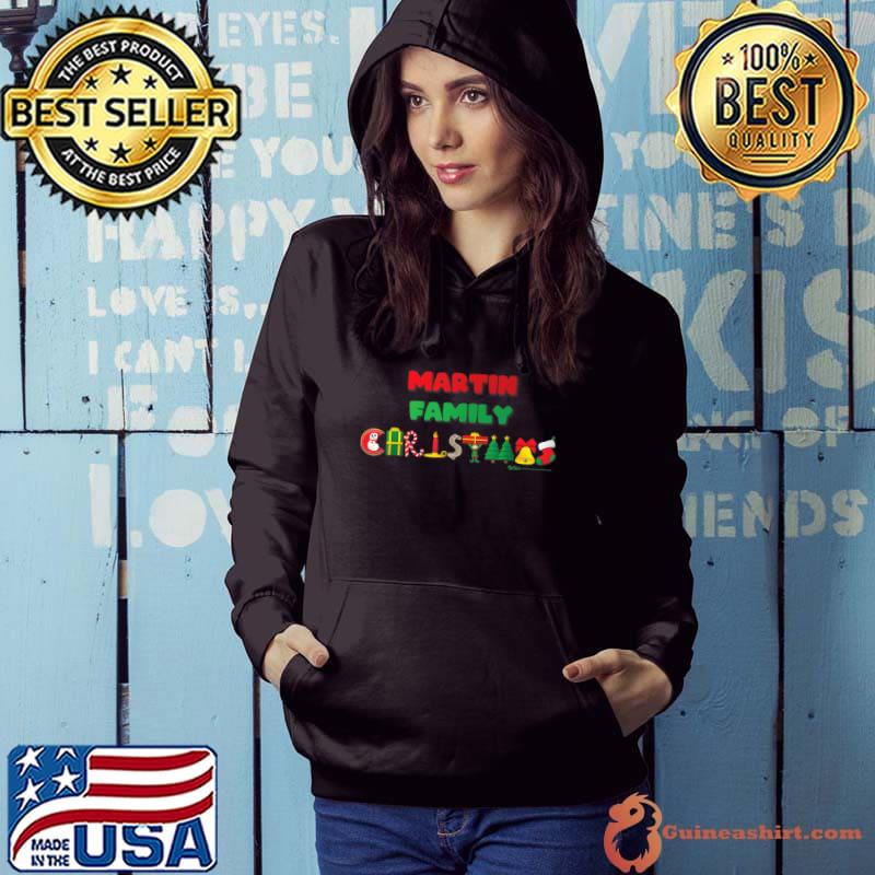 Official Martin Family Funny Merry Christmas 2021 Word Design T Shirt Hoodie