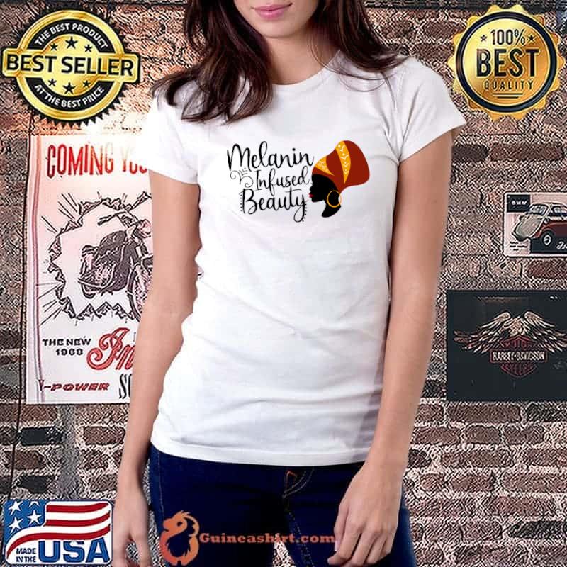 Official melanin infused beauty black african american T-Shirt Ladiestee