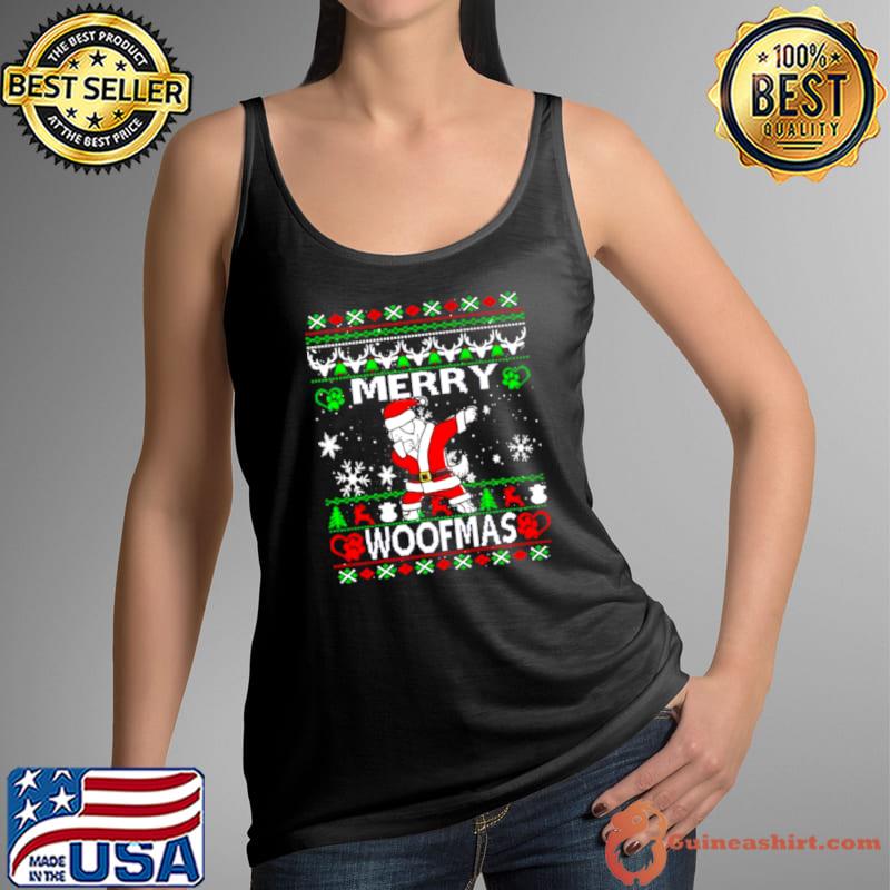 Official Merry Woofmas Great Pyrenees Christmas Tank Top