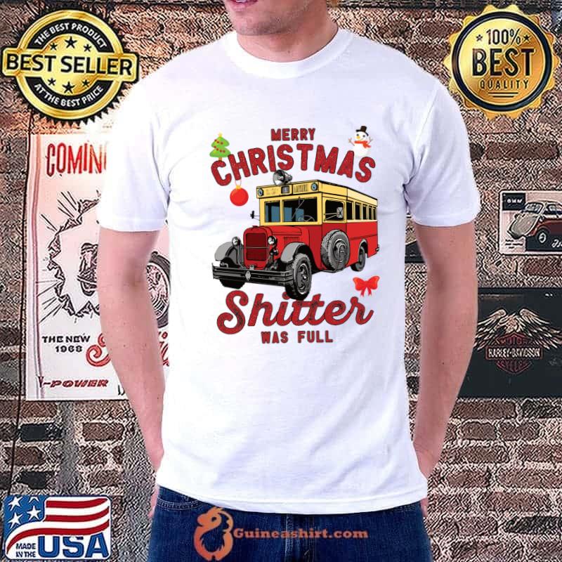 Official Merry Xmas Shitter was Full Buffalo Truck Christmas T-shirt