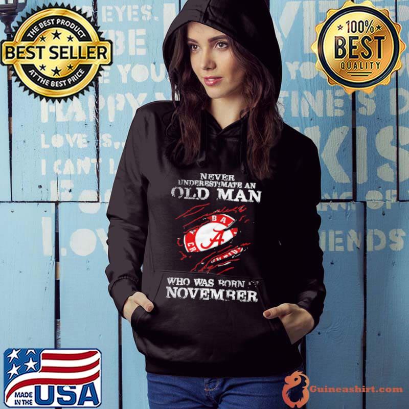 Official Never underestimate an old man who was born in november shirt